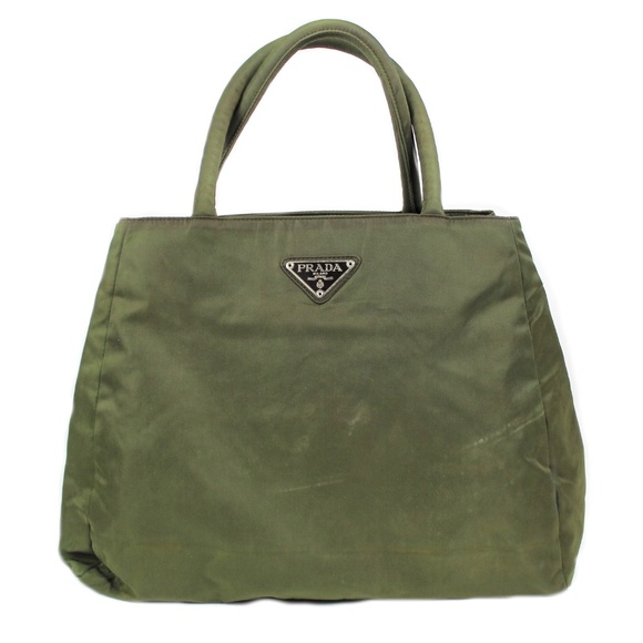 prada olive green handbag